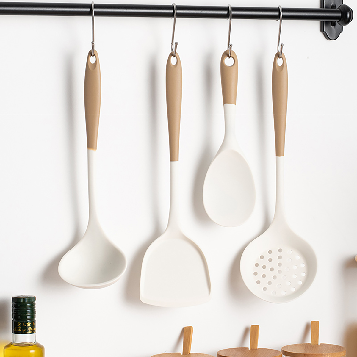 Home Cooking Classes - 4 szt. Silikonowe przybory kuchenne zestaw