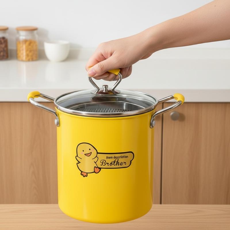 Home Cooking Oil Filter - Garnek do smażenia 2/3L ze stali