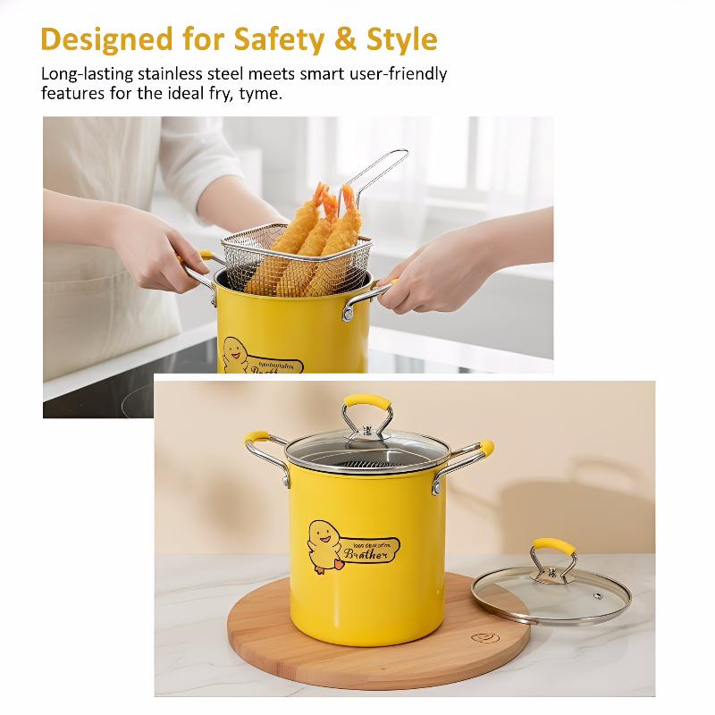 Garnek do smażenia 2/3L ze sta – Home Cooking Oil Filter recenzja i cena